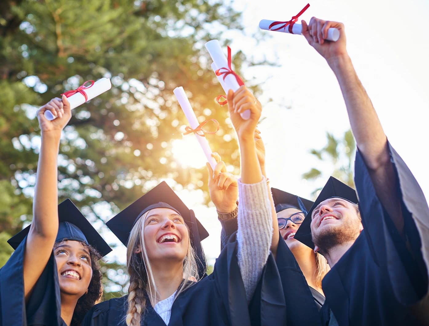 Graduates celebrating
