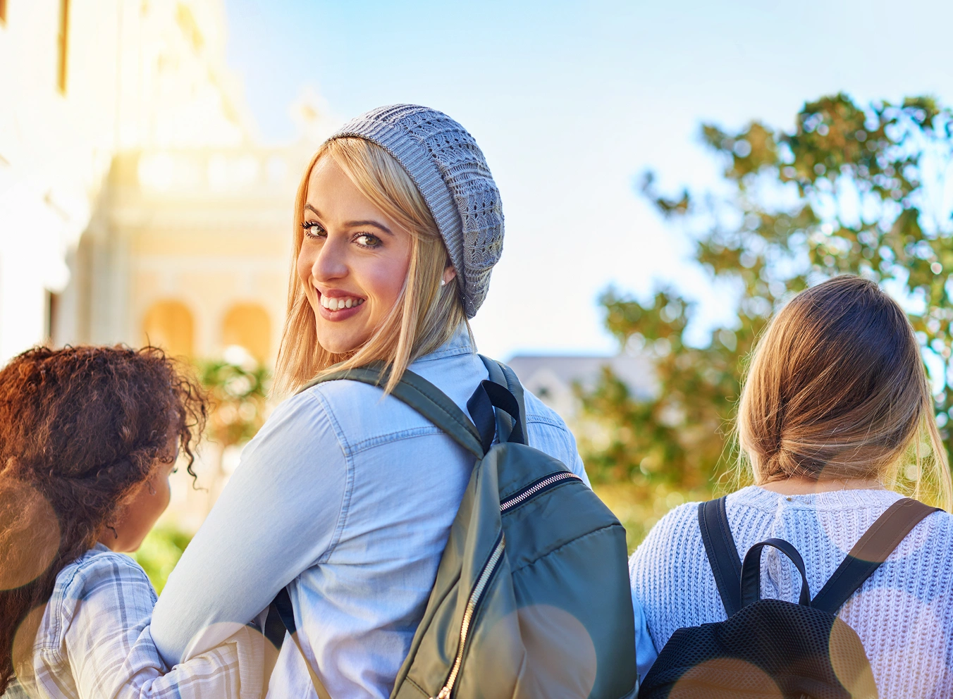 Students on campus